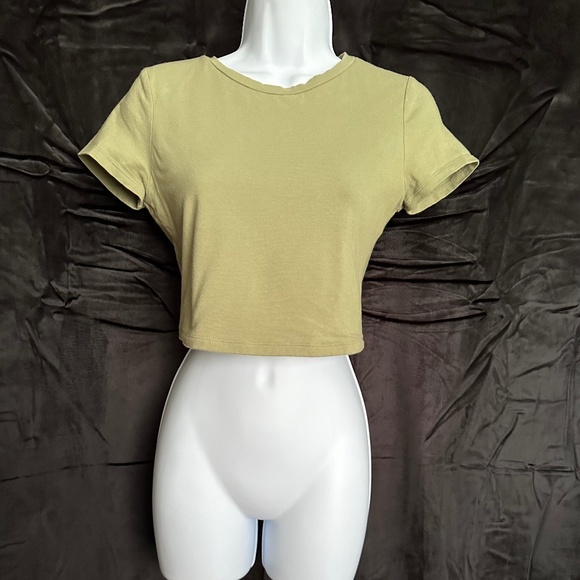 Aeropostale, baby tee, seriously soft green top, Junior size M - Picture 6 of 8